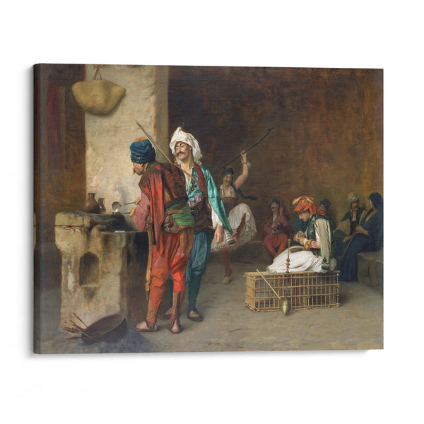 Cafe House-Cairo (Casting Bullets) (1884 or earlier) - Jean-Léon Gérôme - Canvas Print