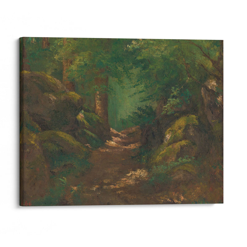 La Clairière (1866) - Gustave Courbet - Canvas Print