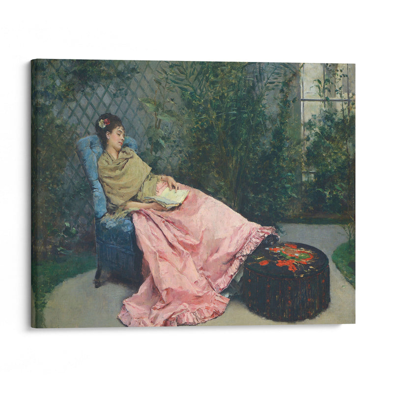 Siesta - Raimundo de Madrazo y Garreta - Canvas Print