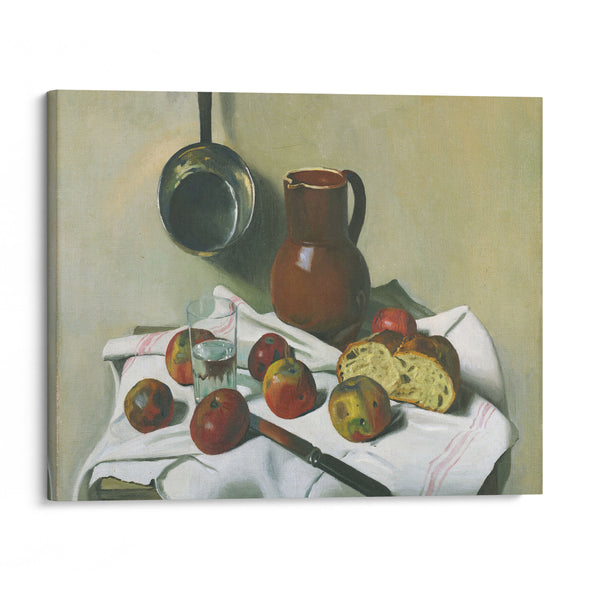 Apples, Jug, Glass Of Water And Tin Pan (1925) - Félix Vallotton - Canvas Print
