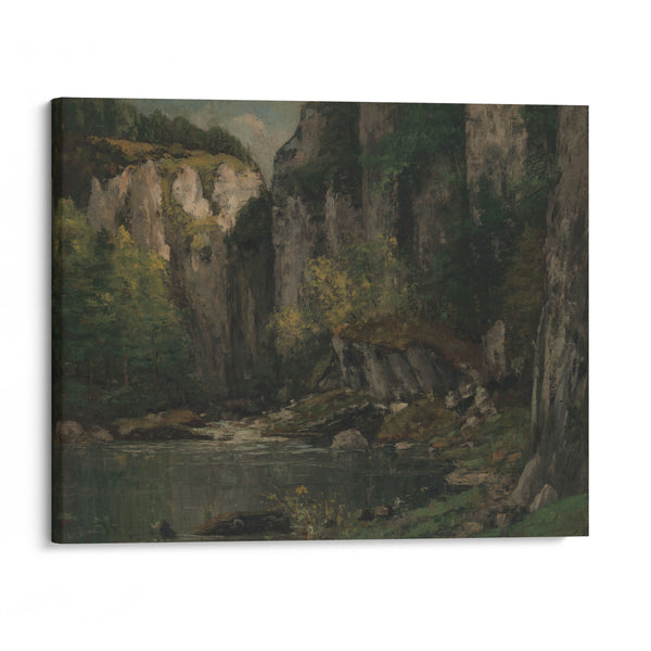 River and Rocks (1873–77) - Gustave Courbet - Canvas Print