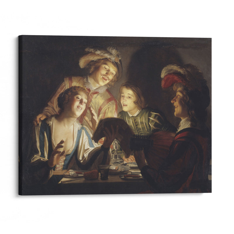 Musical Group by Candlelight (1623) - Gerard van Honthorst - Canvas Print