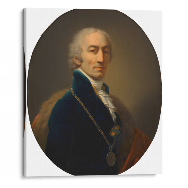 Michael Mayer (Hofquartierbuchverwalter) (around 1800) - Johann Baptist von Lampi the Elder - Canvas Print