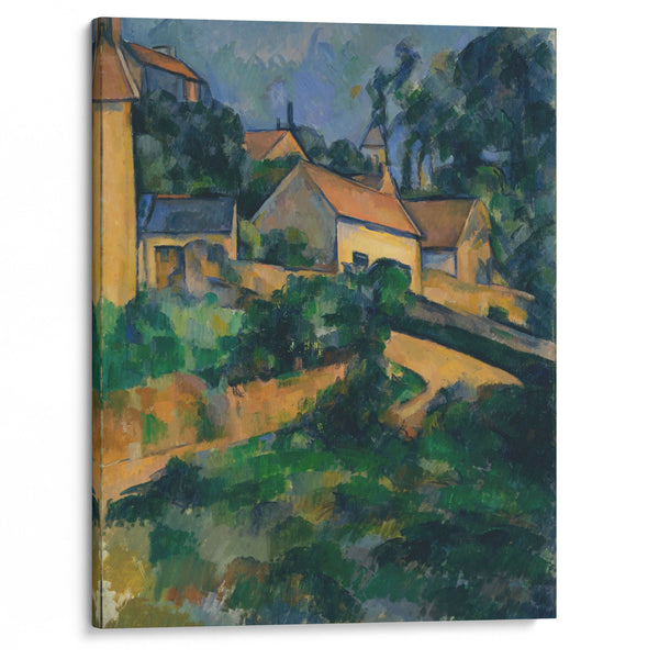 Turning Road at Montgeroult (1898) - Paul Cézanne - Canvas Print