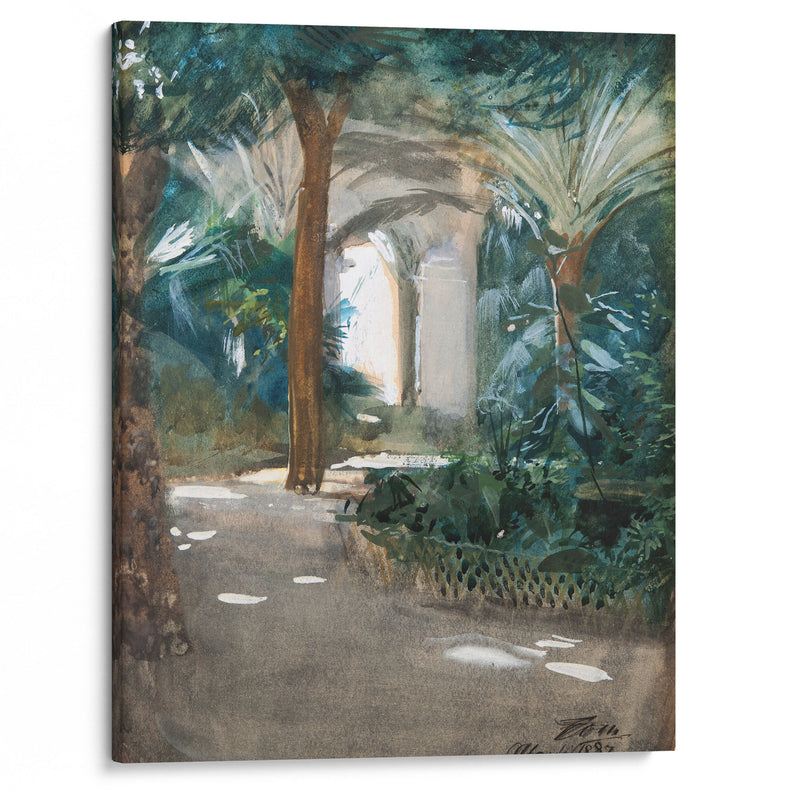 Garden in Algiers (1887) - Anders Zorn - Canvas Print