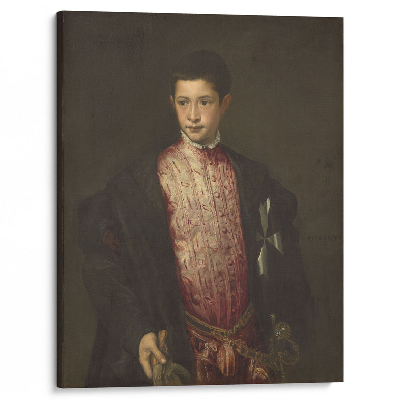 Ranuccio Farnese (1541-1542) - Titian - Canvas Print