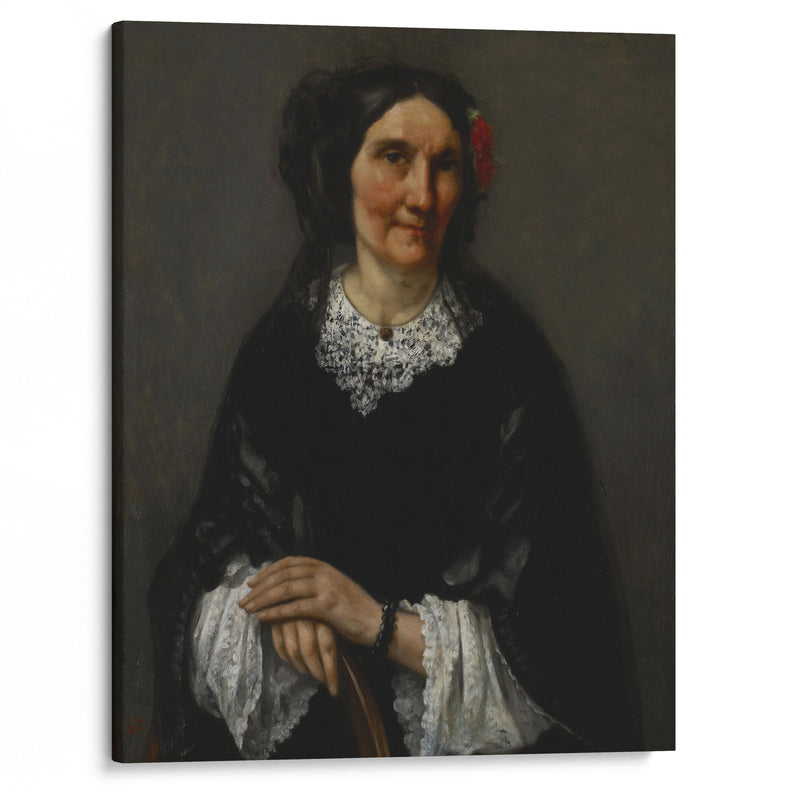 Portrait of Anika Psalmon, Mrs. Robin (1862) - Gustave Courbet - Canvas Print