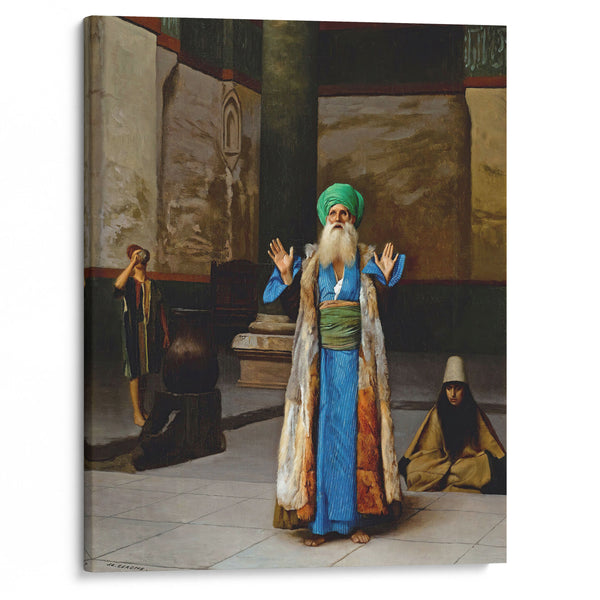 A Sultan At Prayer - Jean-Léon Gérôme - Canvas Print