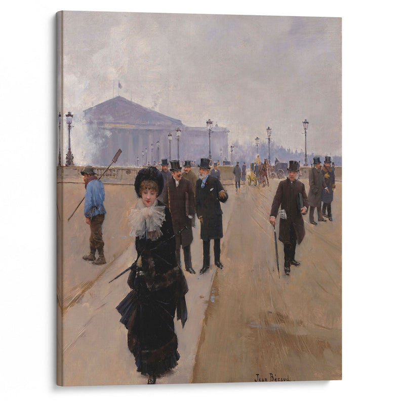 Scene From The Place De La Concorde (1875) - Jean Béraud - Canvas Print