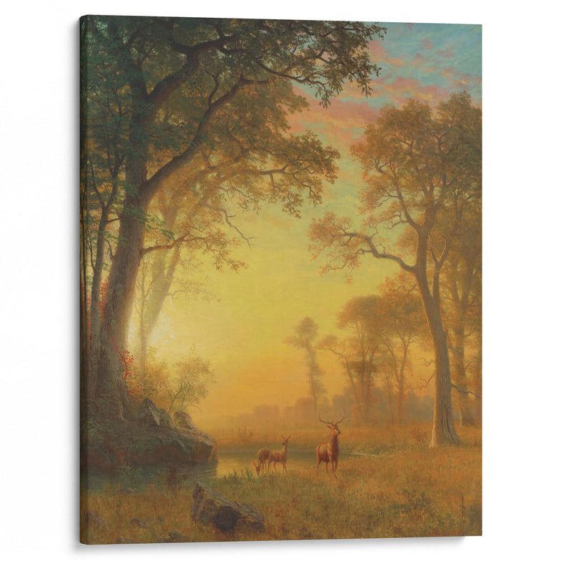 Light In The Forest - Albert Bierstadt - Canvas Print