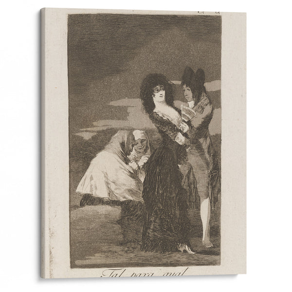 Tal para qual. (Two of a kind.) (1796-1797) - Francisco de Goya - Canvas Print