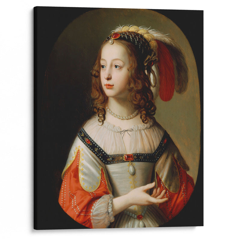 Portrait of Sophia, Princess Palatine (1641) - Gerard van Honthorst - Canvas Print