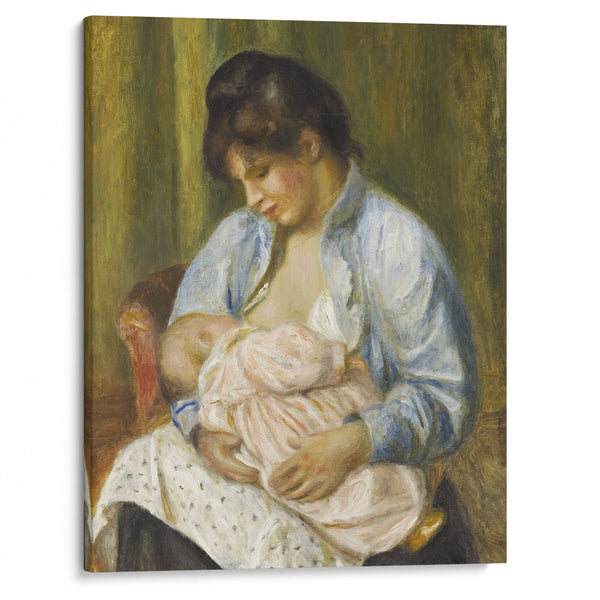 A Woman Nursing a Child - Pierre-Auguste Renoir - Canvas Print