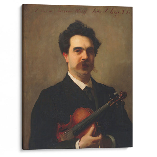 Johannes Wolff (1861–1931), Dutch violinist (1897) - John Singer Sargent - Canvas Print