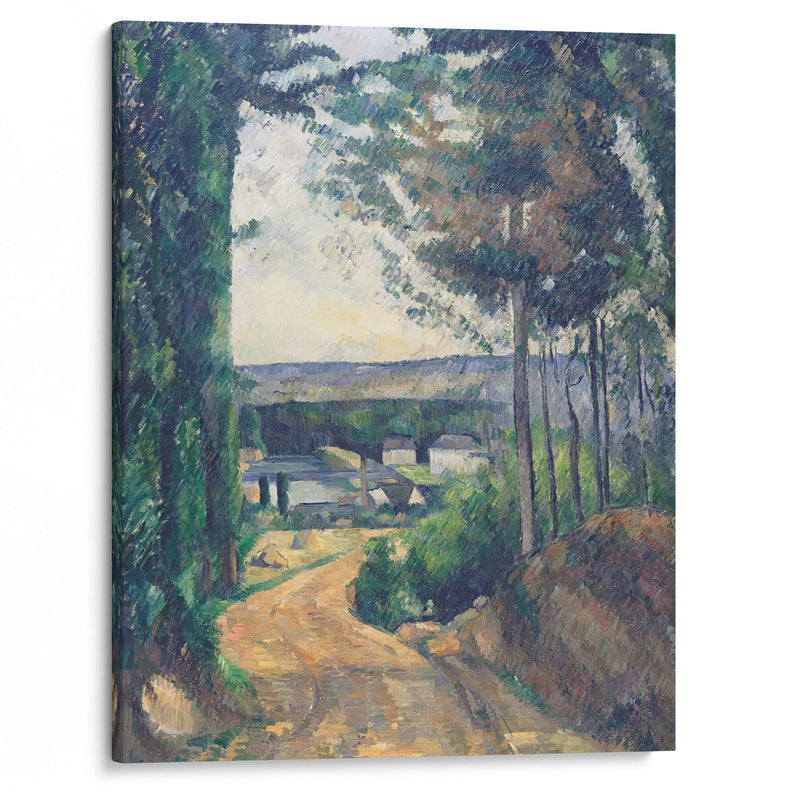 Road leading to the lake (1880) - Paul Cézanne - Canvas Print