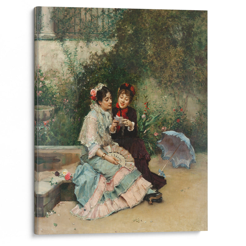 The letter - Raimundo de Madrazo y Garreta - Canvas Print