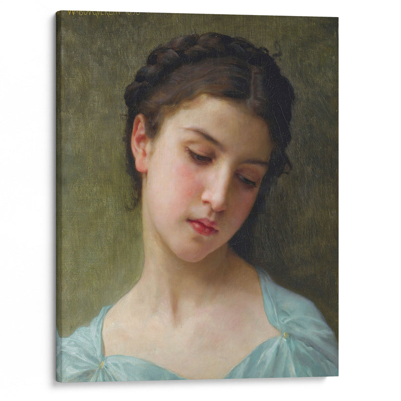 Portrait De Jeune Fille (1898) - William Bouguereau - Canvas Print