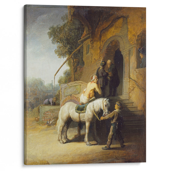 The Good Samaritan (1630) - Rembrandt van Rijn - Canvas Print