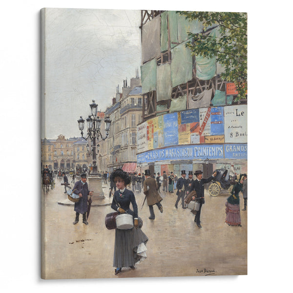Paris,rue du Havre (c. 1882) - Jean Béraud - Canvas Print