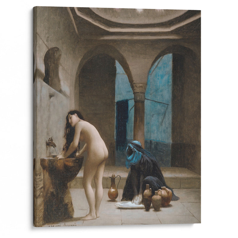 Study For A Maure Bath, Turkish Woman In The Bath - Jean-Léon Gérôme - Canvas Print
