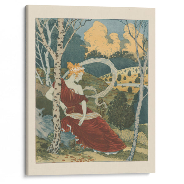 Dans Les Bois (ca. 1899) - Eugène Grasset - Canvas Print