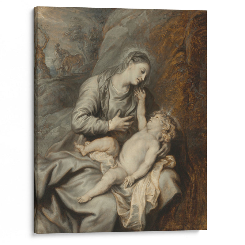 Rest On The Flight Into Egypt - Anthony van Dyck - Canvas Print