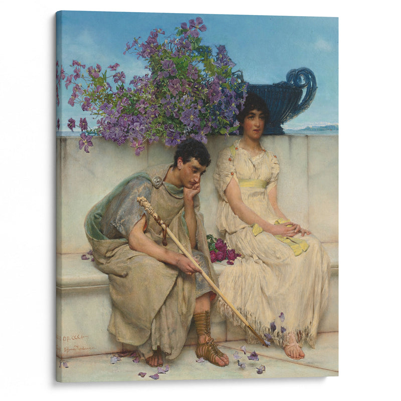 An Eloquent Silence - Lawrence Alma-Tadema - Canvas Print