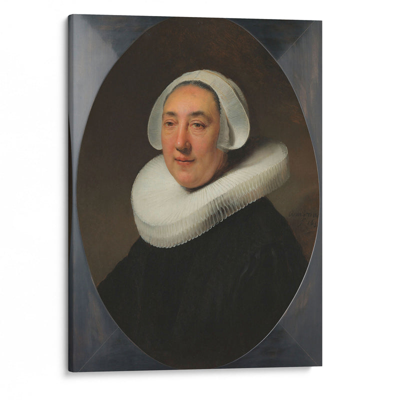 Portrait of Haesje Jacobsdr van Cleyburg (c. 1634) - Rembrandt van Rijn - Canvas Print