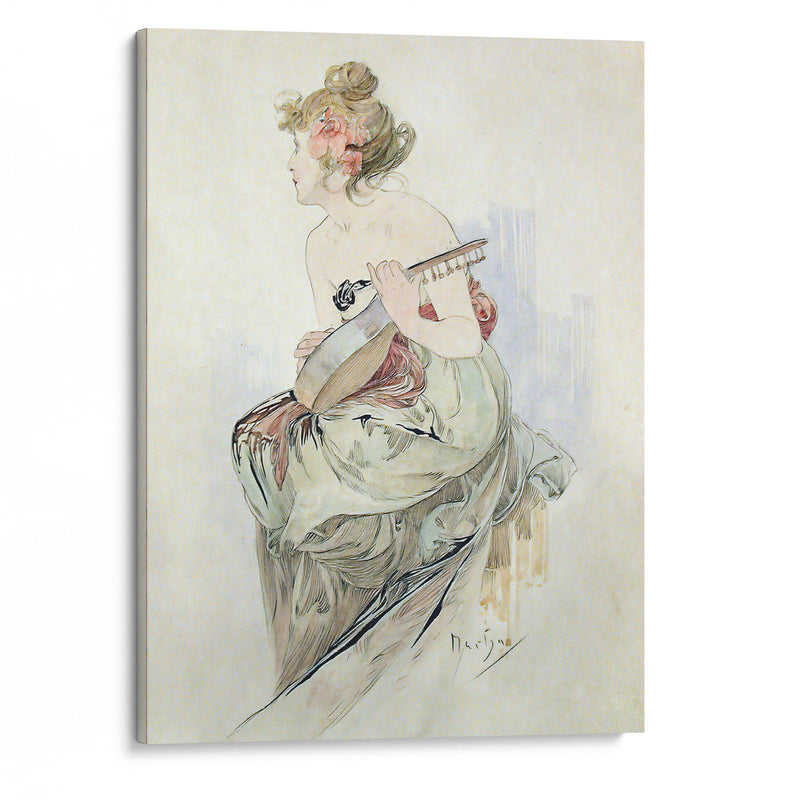 From The Frontispiece Of Le Pater - Alphonse Mucha - Canvas Print