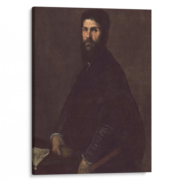 Man Holding a Flute (ca. between 1560 and 1565) - Titian - Canvas Print