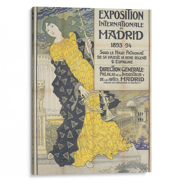 Exposition Internationale de Madrid (1893) - Eugène Grasset - Canvas Print