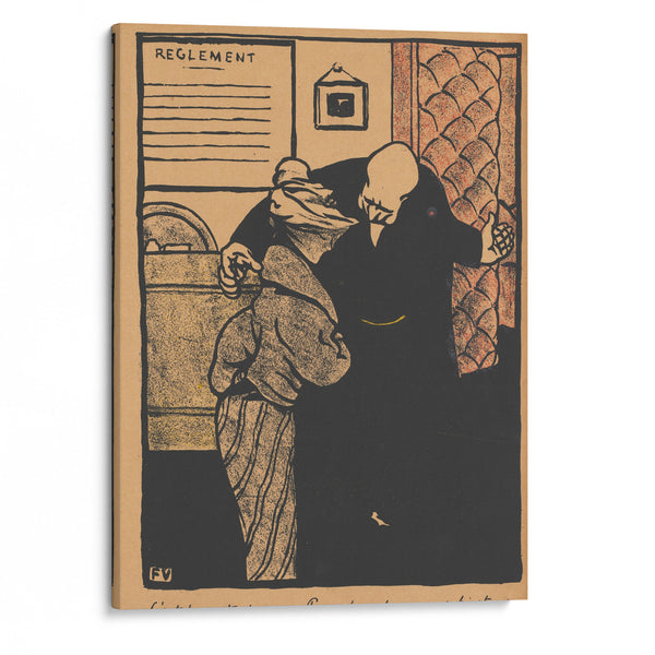 Crimes And Punishments; It’s about your father… (1901) - Félix Vallotton - Canvas Print