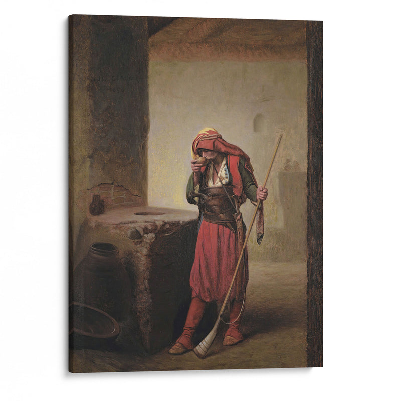 Arnaut Drinking (1856) - Jean-Léon Gérôme - Canvas Print