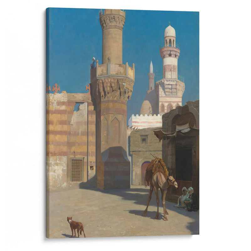 Une Journée Chaude Au Caire (Devant La Mosquée) - Jean-Léon Gérôme - Canvas Print