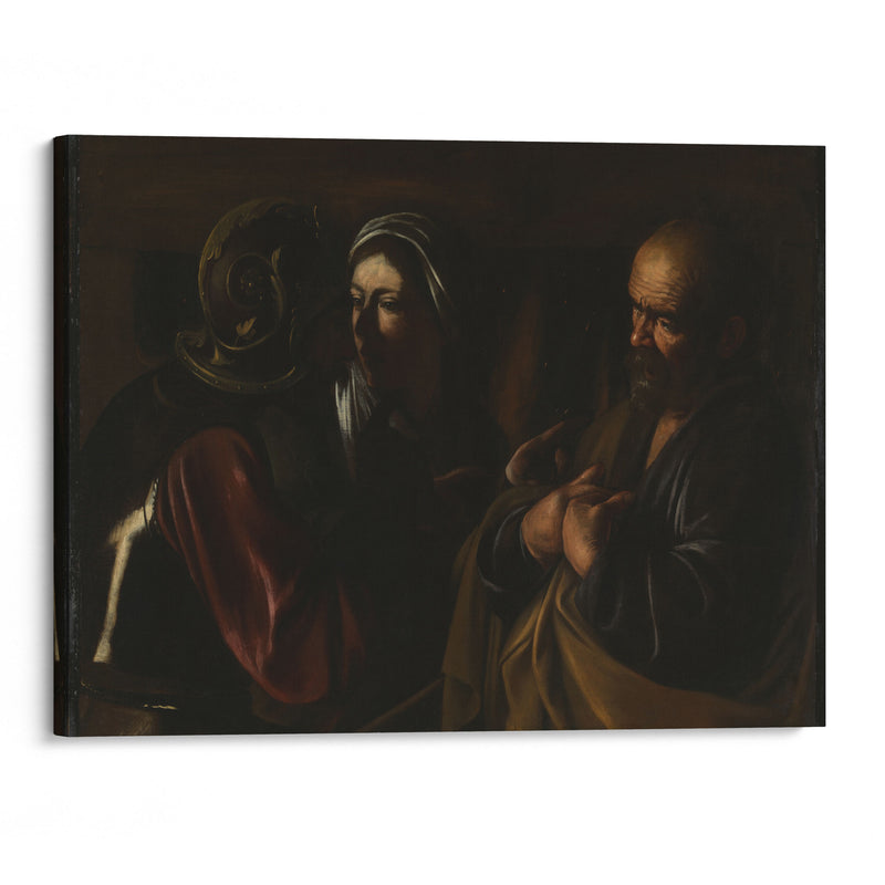 The Denial of Saint Peter (1610) - Caravaggio - Canvas Print