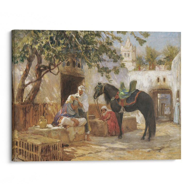 The Barber - Frederick Arthur Bridgman - Canvas Print