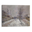 The Snow-Covered Boulevard De Pontoise In Argenteuil (1875) - Claude Monet - Canvas Print