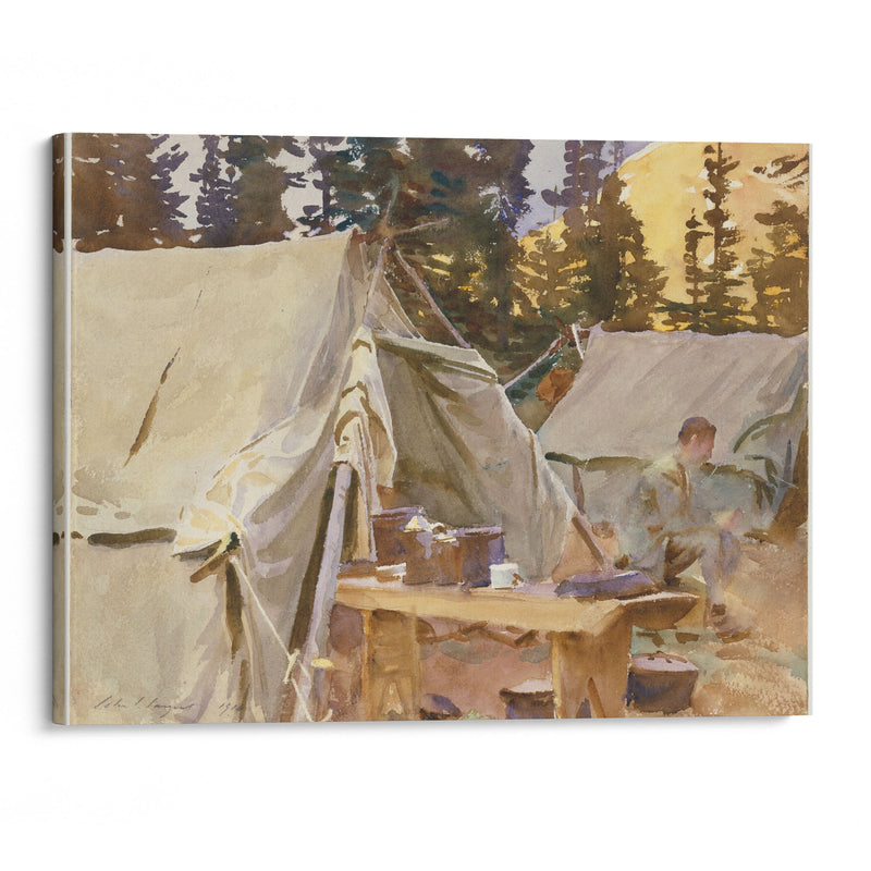 Camp at Lake O’Hara (1916) - John Singer Sargent - Canvas Print