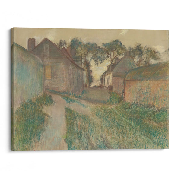 La Rue Quesnoy, Saint-Valéry-Sur-Somme (circa 1895-98) - Edgar Degas - Canvas Print