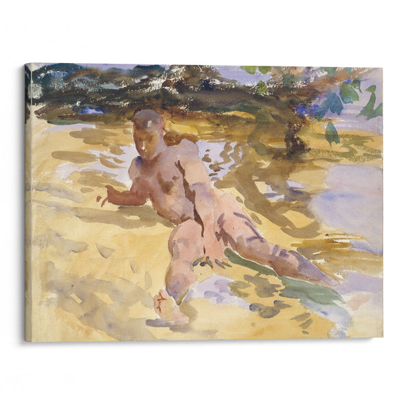 Man on Beach, Florida (1917) - John Singer Sargent - Canvas Print