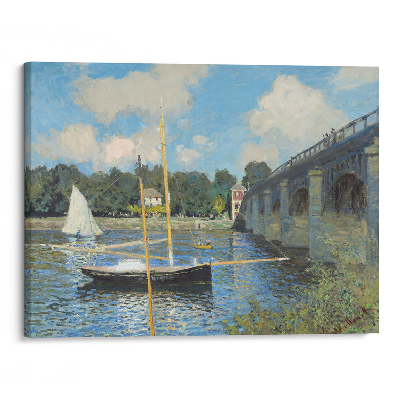 The Bridge at Argenteuil (1874) - Claude Monet - Canvas Print