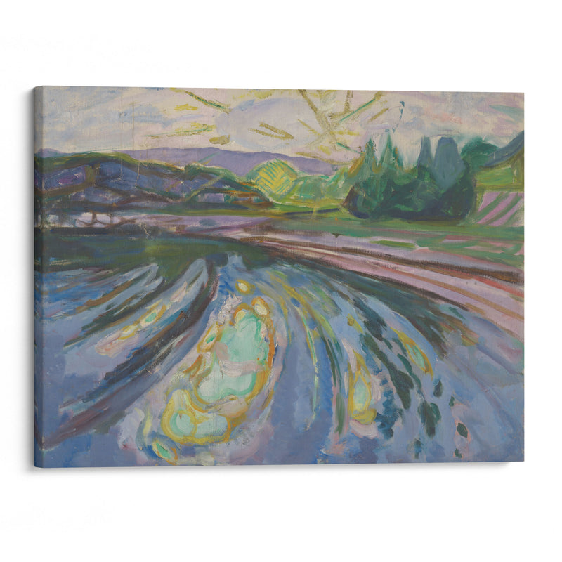 Waves Against The Shore (1911–12) - Edvard Munch - Canvas Print