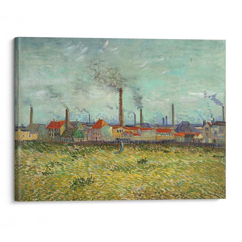 Factories at Clichy (1887) - Vincent van Gogh - Canvas Print - UAIO LMT