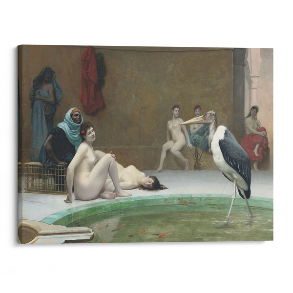 Le Marabout in the Harem bath - Jean-Léon Gérôme - Canvas Print