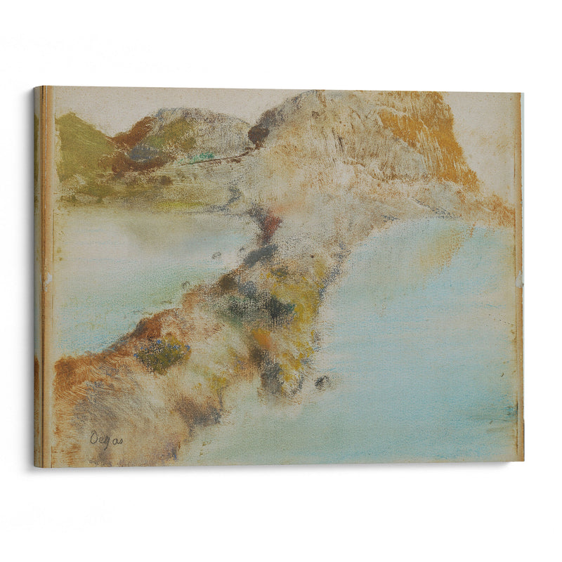 Rocky coast (1890-1892) - Edgar Degas - Canvas Print