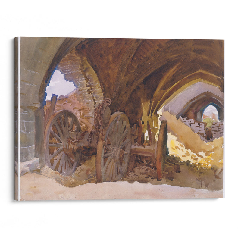 Wheels in Vault (1918) - John Singer Sargent - Canvas Print