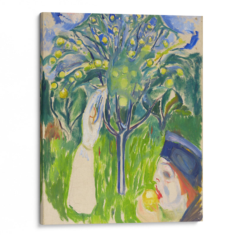 Two Women in the Garden (1919) - Edvard Munch - Canvas Print