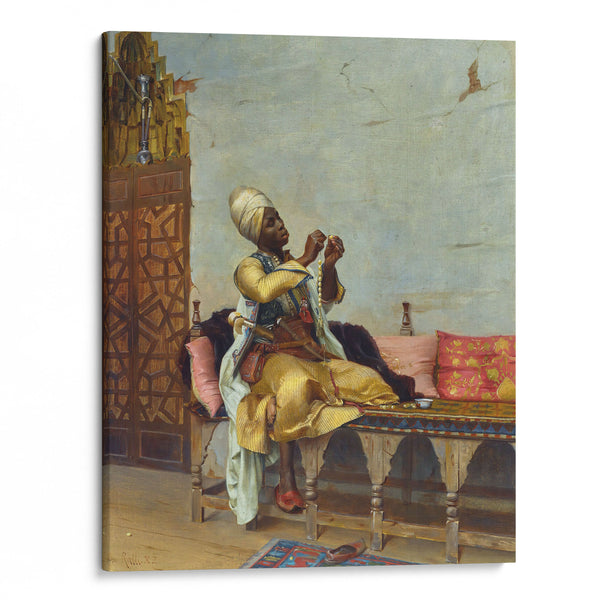 Stringing Pearls (1882) - Theodoros Ralli - Canvas Print