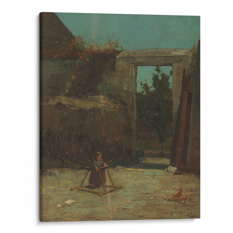 French Farmyard (1867) - Winslow Homer - Canvas Print