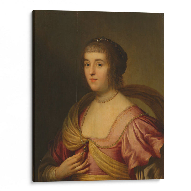 Portrait of Amalia van Solms (1633) - Gerard van Honthorst - Canvas Print